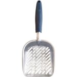 Mpets pelle à litière chrome - pour chat - bleu et chromé Mpets pelle à litière chrome - pour chat - bleu et chromé