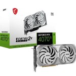 Msi - carte graphique - rtx 4070 ventus 2x white 12g oc