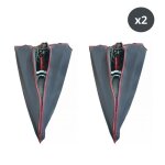 Msv lot de 2 housses de protection imperm�able pour v�lo pva gris