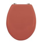 Abattant wc mdf cleo terracotta mat - charnières en inox msv Abattant wc mdf cleo terracotta mat - charnières en inox msv
