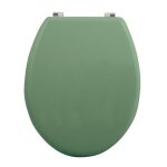 Abattant wc mdf cleo vert basil mat - charnires en inox msv