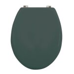 Abattant wc mdf cleo vert fonc mat - charnires en inox msv