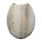 Abattant wc mdf ombo beige - charni�res inox msv