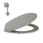 Abattant wc - msv - universel - polypropylène - gris - 46x37x35cm Abattant wc - msv - universel - polypropylène - gris - 46x37x35cm
