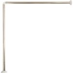 Barre tringle pour rideau de douche dangle  fixer 80x80cm inox msv