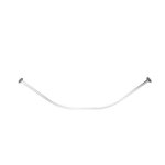 Barre tringle pour rideau de douche incurvée à fixer en alu chromé 80x80cm msv Barre tringle pour rideau de douche incurvée à fixer en alu chromé 80x80cm msv