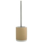 Brosse wc avec support c�ramique cagliari beige msv