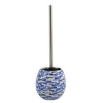 Brosse wc avec support céramique java loft bleu foncé msv Brosse wc avec support céramique java loft bleu foncé msv