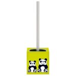 Msv brosse wc avec support mdf & acier inox carr� panda