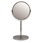 Miroir grossissant sur pied acier chrom� capri msv