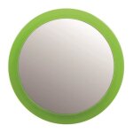 Miroir rond grossissant - msv - ventouse - vert anis - salle de bain - pratique Miroir rond grossissant - msv - ventouse - vert anis - salle de bain - pratique