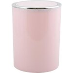 Poubelle  bascule kamaka 6l rose pastel msv