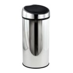 Poubelle touch inox 30l gris msv
