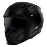 Mt streetfighter sv casque jet - mat zwart
