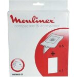 Pieces aspirateur nettoyeur petit electromenager moulinex mt000501 sachet de sacs moulinex 6 + 1f