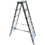 Mtra escabeau double marchepied en aluminium 7 marches