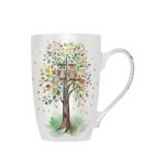 Mug arrondi xl 445ml boite ouverte portofilio arbre couple chouettes - kiub