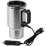 Mug - cao - 12 v - avec poignée - 50 cl - inox et noir Mug - cao - 12 v - avec poignée - 50 cl - inox et noir