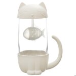 Mug infuseur forme poisson chat collection cat kawaii 30 cl coloris blanc Mug infuseur forme poisson chat collection cat kawaii 30 cl coloris blanc