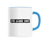Mug jai glissé chef la 7ème compagnie - tasse originale en céramique - confectionné en france Mug jai glissé chef la 7ème compagnie - tasse originale en céramique - confectionné en france