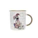 Mug - kiub - chien gentil - porcelaine fine - 320ml - lavable au lave - vaisselle
