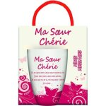 Mug - ma soeur cherie - blanc - porcelaine - compatible lave - vaisselle - rond