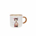 Mug timbale expresso chat ziggy kiub kook - blanc / orange - 125 ml Mug timbale expresso chat ziggy kiub kook - blanc / orange - 125 ml