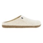Mules birkenstock zermatt en laine blanche pour adulte