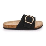 Mule  boucle femme - manoukian - noir - synthtique - printemps / t - chic et moderne