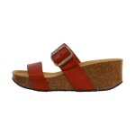 Mules compens�e cuir plakton so rock - cuire