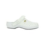 Mules compenses scholl new bonus en cuir blanc pour femme