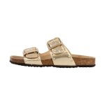 Mules cuir geox brionia - or clair