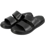 Mules en cuir noir pour homme belym - confortables et lgantes