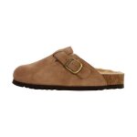 Mules cuir scholl fae new f - taupe