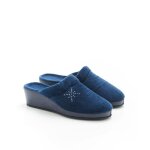 Damart - mules fantaisie strassée - marine Damart - mules fantaisie strassée - marine
