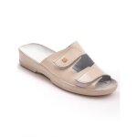 Mules extra - larges  scratch ultra lgres pour femme - beige
