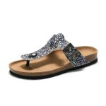 Mules femme ootday - boucle simple - loisirs extrieur intrieur - cuir enduit - bleu