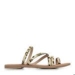 Mules femme - les tropeziennes par m. belarbi - l�opard - entre - doigts - beige