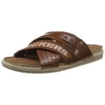 Mules homme - dockers by gerli - batista en cuir - coloris marron