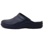 Mule pour homme - sanital light - cuir perfor bleu - chaussure sanitaire