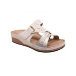 Mules orthopdiques sabot chau - femme - blanc - pied sensible - ultra lgres