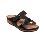 Mules orthop�diques sabot chau - femme - noir - pied sensible - ultra l�g�res