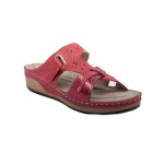 Mules orthop�diques sabot chau - rouge - femme - adulte