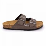 Mules boucle plate double bride uni homme pepe jeans