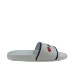Mules pvc gros logo - lotto - homme - blanc - synthtique