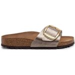 Mules & sabots birkenstock madrid big buckle taupe femme - dessus synth�tique - boucle de serrage