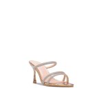 Mules vernies � fines brides en strass. dot�es dun talon kitten heels. pour femme - tongs mules - la ...