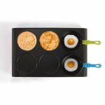 Set 3 en 1 mini woks crpire et grill + 6 woks + 6 spatules + louche - 6 personnes - livoo dom200 dom200 ...