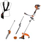 Gt garden - multifonction thermique 4 en 1 avec guidon : tron�onneuse - d�broussailleuse - taille - haies ...