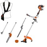 Gt garden - multifonction thermique 4 en 1 avec guidon : tron�onneuse - d�broussailleuse - taille - haies ...